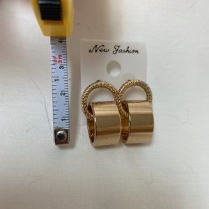 New chunky gold ring earrings